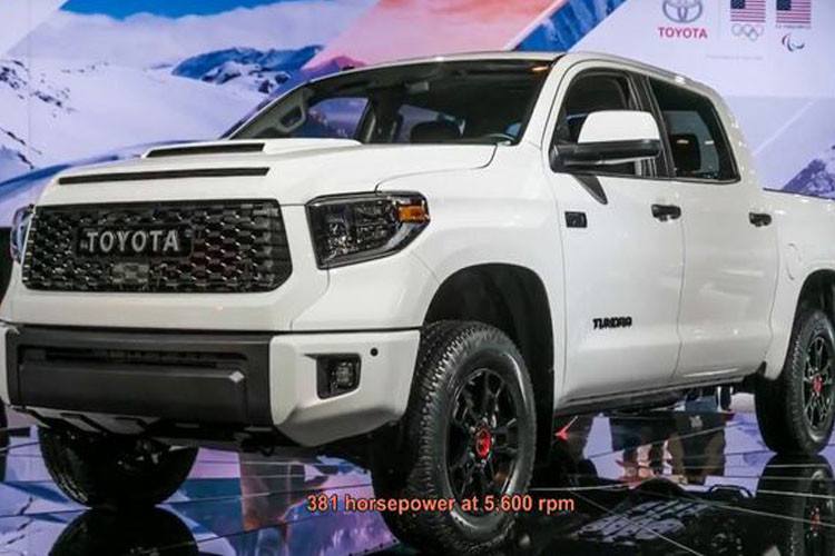 Toyota Tundra TRD Pro 2019 là mẫu bán tải có kích thước lớn nhất của Toyota. Đây được xem là đối thủ trực tiếp của bán tải Ford F-150 Raptor.