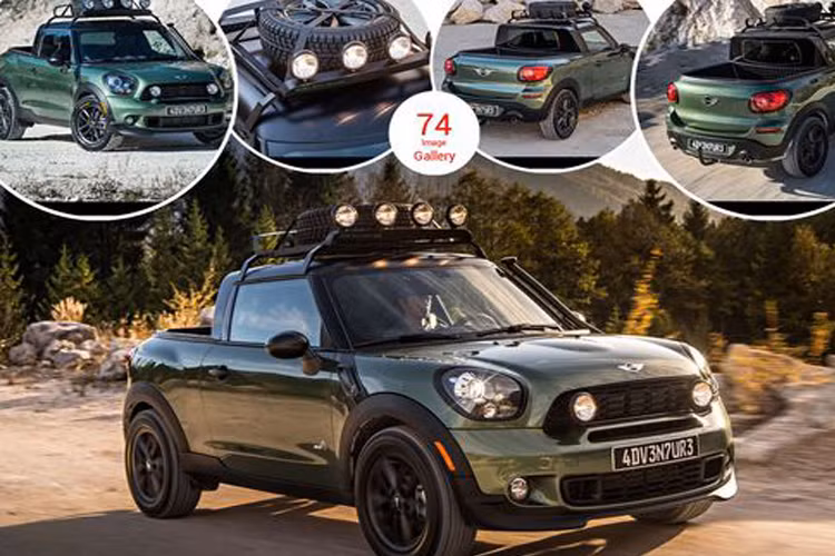 Mini Paceman Adventure Concept là một trong những mẫu xe bán tải hàng hiếm hiện nay. Siêu phẩm này được hãng xe MINI thiết kế sản xuất . Xe có khố động cơ 1.6L, có công suất 184 mã lực. Thiết kế xe mạnh mẽ và có khả năng of-road ở nhiều địa hình khác nhau.