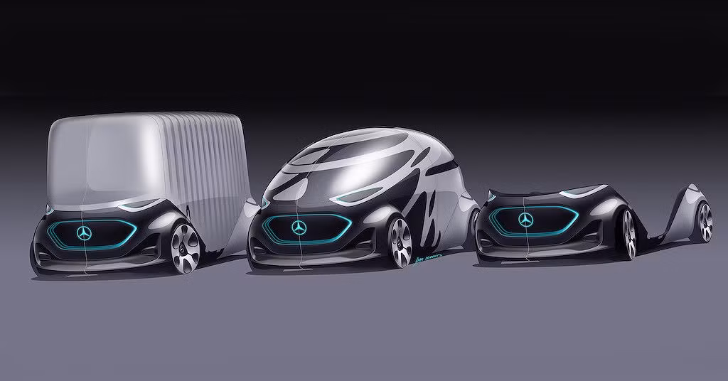 Concept xe điện Mercedes Vision Urbanetic là chiếc xe van tự động hóa mà hangx xe sang Đức tin rằng sẽ góp phần tạo ra một phân khúc vận tải mới hiệu quả, tiện nghi, bền vững, và tất nhiên là có thể biến hình thành những chiếc xe vans rộng rãi nếu muốn.