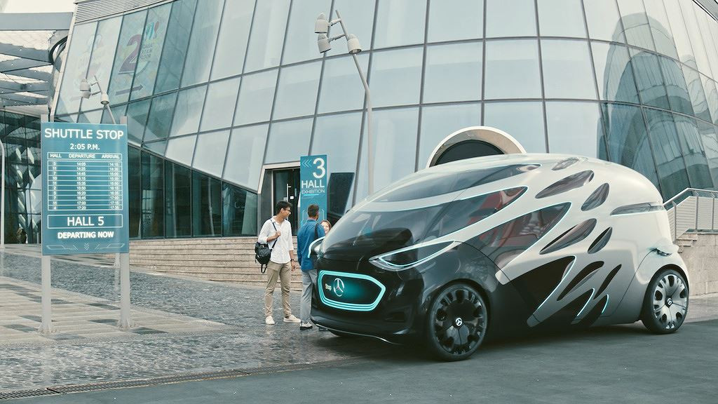 Nếu như lắp cabin chở người, Vision Urbanetic sẽ trở thành một chiếc xe khách với không gian rộng rãi, hiện đại và thoáng đãng do phần lớn làm từ vật liệu trong suốt.