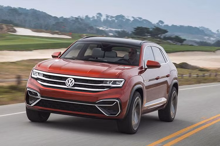 Mẫu SUV Coupe Volkswagen Atlas Cross Sport bản sản xuất được Volkswagen tiết lộ sẽ giới thiệu ra thị trường Mỹ vào đầu năm 2019.