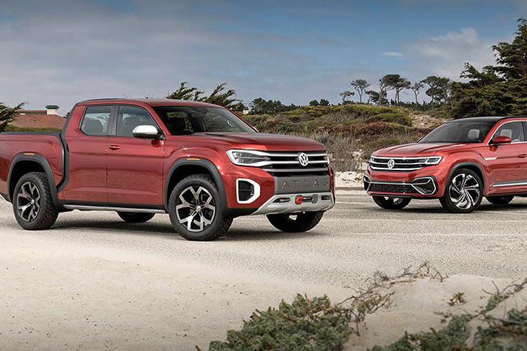 Tại sự kiện lần này Volkswagen còn đem tới mẫu concept bán tải VW Atlas Tanoak mới cực chất.