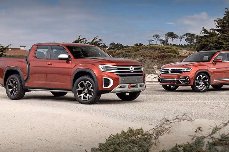 Tại sự kiện lần này Volkswagen còn đem tới mẫu concept bán tải VW Atlas Tanoak mới cực chất.