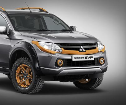 Được phát triển dựa trên phiên bản đặc biệt của năm ngoái, Barbarian SVP II cũng có các cải tiến tương tự để khiến ngoại hình chiếc Triton/L200 ngầu hơn như bộ mâm 17 inch kèm lốp gai địa hình, các nẹp ốp hốc bánh nới rộng, lưới tản nhiệt và thanh gắn đồ của SVP.