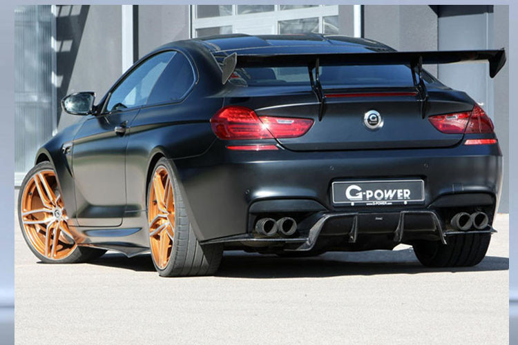 BMW M6 được đánh giá là mẫu xe dễ độ nhất. Bản độ G-Power BMW M6 nâng công suất lên 789 mã lực, bộ mâm màu vàng gold đặc trang với chấu cỡ lớn rất giống BMW M4 GTS.