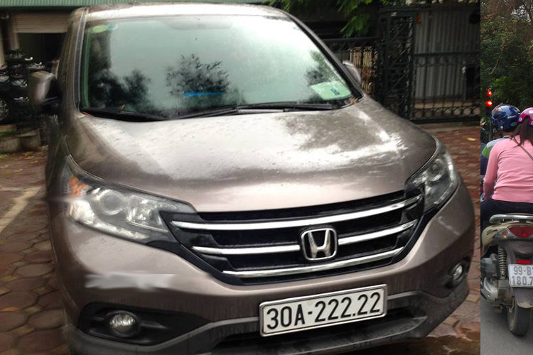 Mẫu sedan hạng sang trung Mercedes E250 2014 mang biển dãy số ngũ quý 2 may mắn.