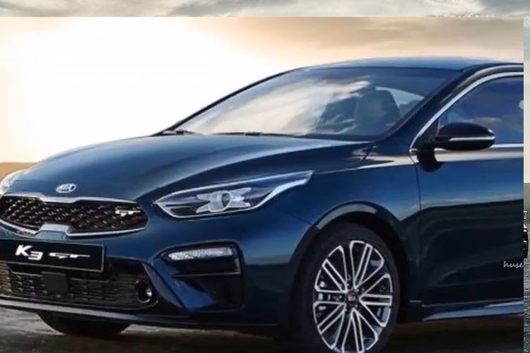 Mặt trước của K3 GT có thiết kế tương tự phiên bản sedan, nhưng có thêm chi tiết màu đỏ bao lấy lưới tản nhiệt và gắn thêm logo "GT".