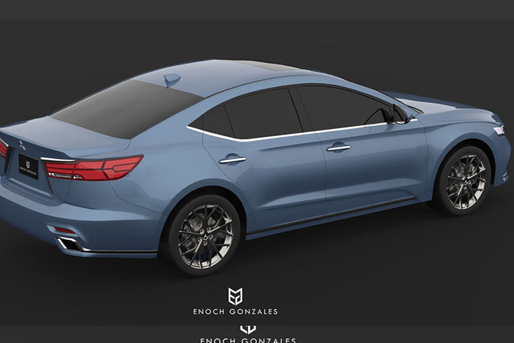 Sở dĩ đây được đồn đoán là thiết kế của mẫu Gallant bởi từng có thông tin trong vài năm tới Mitsubishi và các đối tác mới của mình là Renault và Nissan sẽ cho hồi sinh lại mẫu xe này.