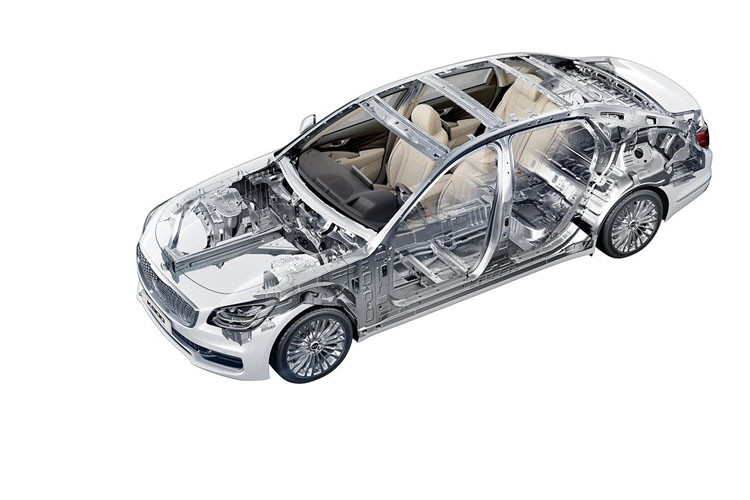 Khung gầm xe hoàn toàn mới mang đến sự chắc chắn cho xe.