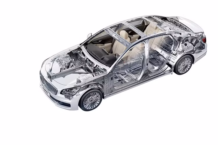 Khung gầm xe hoàn toàn mới mang đến sự chắc chắn cho xe.