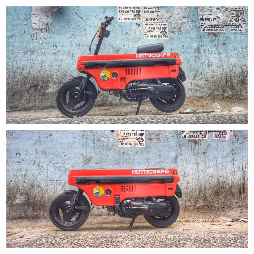 Ra đời cách đây hơn 30 năm vào năm 1981 chiếc xe ga Honda Motocompo bé hạt tiêu độc nhất Sài Gòn vừa được rao bán với giá 33 triệu đồng.