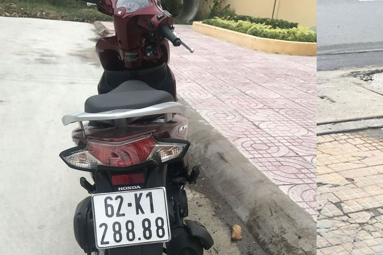 Xe mang biển số lộc phát biển đăng ký ở Long An.