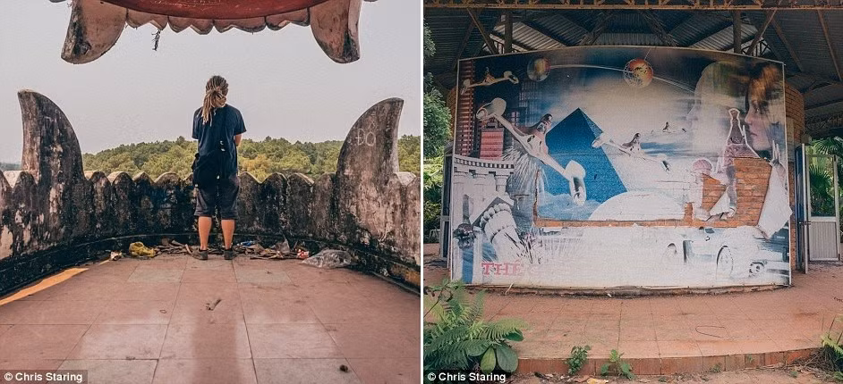 Những người tới đây khám phá có thể trèo lên đầu rồng và nhìn toàn cảnh công viên. Nơi này có một số tác phẩm nghệ thuật khá sáng tạo.