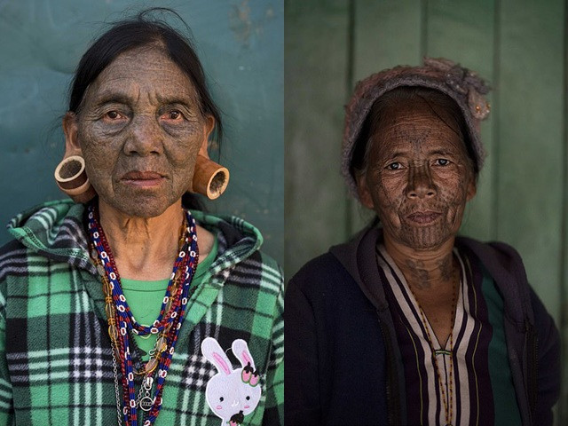 Trên khắp bang Chin có khoảng 60 gia tộc, hầu hết các gia tộc này đều có truyền thống xăm mình giống nhau. Các cô gái khi mới 12 tuổi sẽ trải qua nghi lễ xăm lên mặt với nhiều hình thức khác nhau.