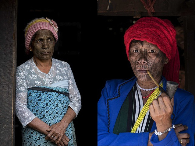 Truyền thuyết kể rằng, thời xưa có một vị vua đặt chân đến vùng đất bang Chin ngày nay, ấn tượng trước vẻ đẹp của các cô gái nên đã bắt cóc một người về làm vợ. Do vậy, để ngăn chặn những vụ bắt cóc, nhiều bậc cao niên đã quyết định dùng hình xăm để giảm bớt vẻ đẹp của các cô gái.