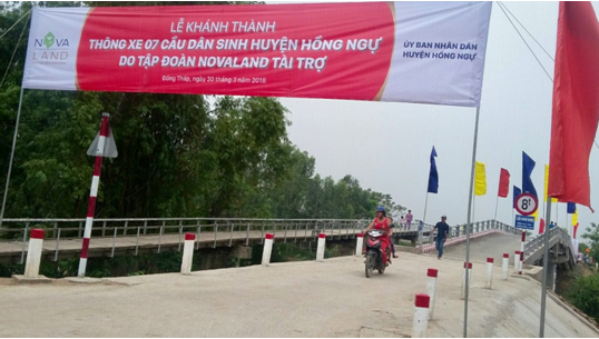 Cầu dân sinh đưa vào thông xe giúp cho việc giao thông, giao thương của người dân các xã tại Huyện Hồng Ngự thuận tiện hơn.