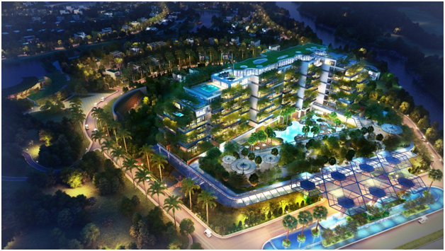 Forest In The Sky lung linh giữa không gian Đại Lải về đêm.