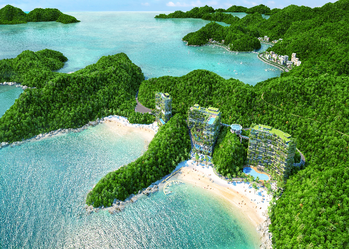 Flamingo Cát Bà Beach Resort với vị trí độc đáo đỉnh cao.