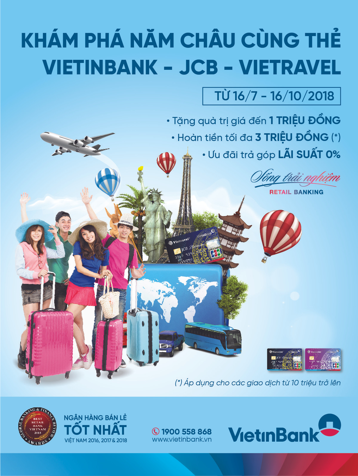 Kham pha nam chau cung the VietinBank - JCB - Vietravel