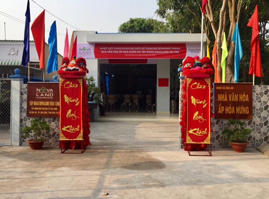 Nhà văn hóa Ấp Hòa Hưng sẽ là điểm sinh hoạt văn hóa, cộng đồng của người dân địa phương.