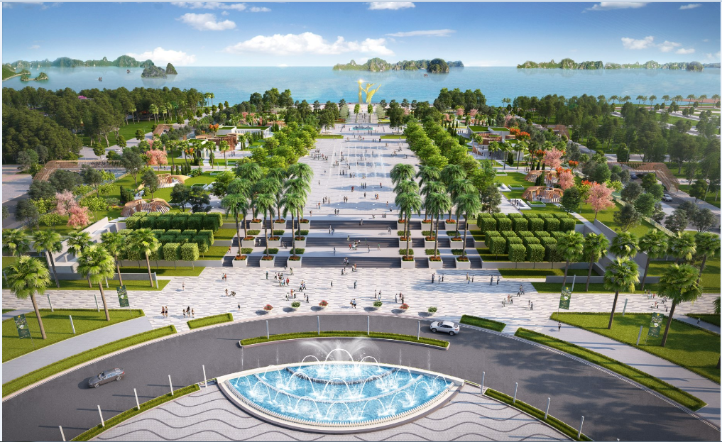 Phối cảnh Quảng trường Sun Carnival Plaza- dự kiến sẽ trở thành trung tâm sự kiện văn hóa, lễ hội của Hạ Long cũng như Quảng Ninh