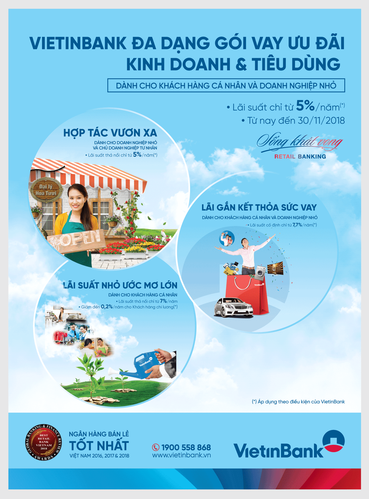 VietinBank uu dai lai suat cho vay khach hang ca nhan va doanh nghiep nho