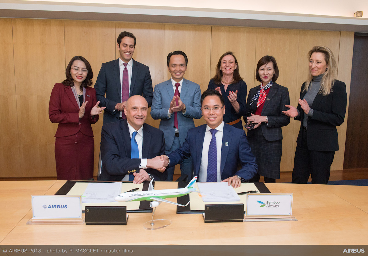 Ký kết hợp đồng thỏa thuận giữa Tập đoàn FLC và Airbus.