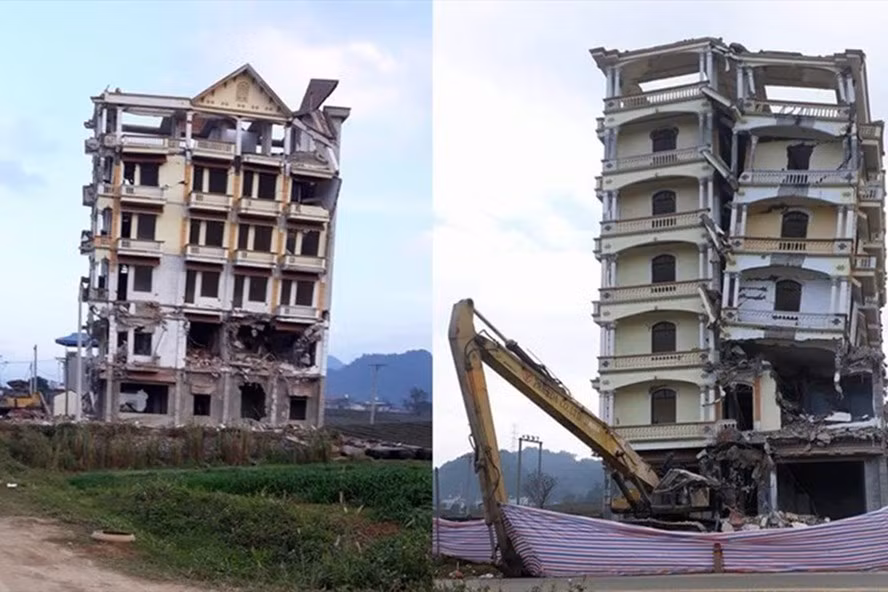 "Lâu đài" của Tàng Keangnam đang bị phá bỏ.