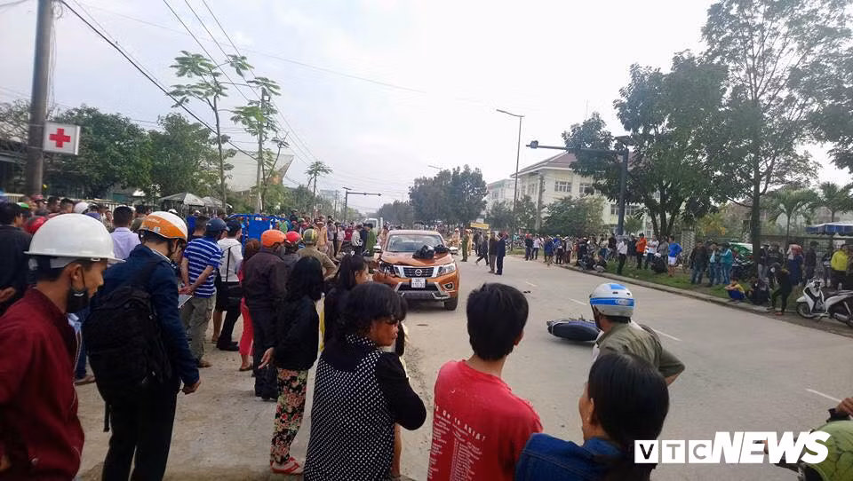 Hiện trường vụ tai nạn. Ảnh: VTC.