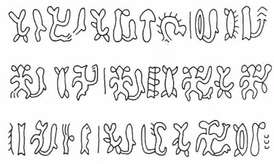 Ngôn ngữ viết tượng hình này của những cư dân đầu tiên trên hòn đảo đảo Phục Sinh có chứa những hình ảnh khá lạ lùng giống như con người, động thực vật, các hình học...