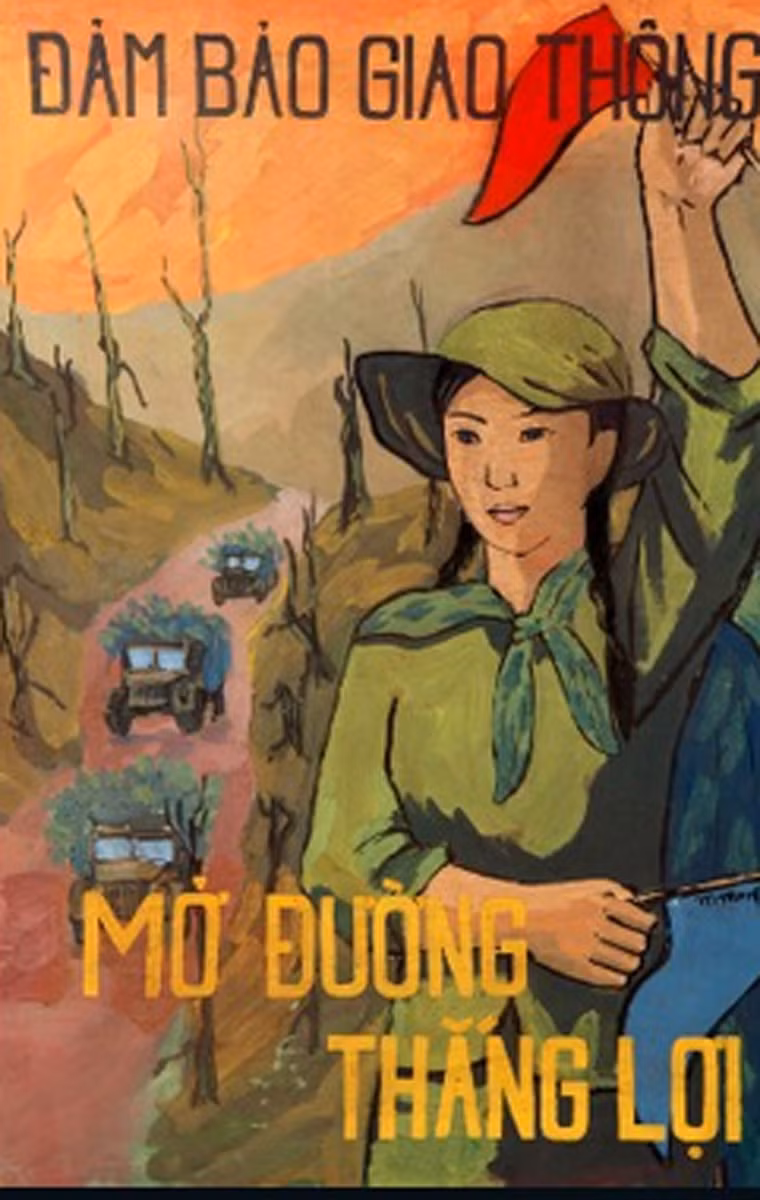 Hình ảnh phụ nữ xuất hiện khá nhiều trong các bức tranh cổ động của Việt Nam giai đoạn năm 1954 - 1975, với những vai trò khác nhau trong đó có nhiệm vụ thông xe, mở đường.