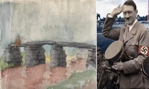 Những tác phẩm nghệ thuật của Hitler không được đánh giá cao. Hitler từng vẽ hàng trăm bức tranh màu nước, sơn dầu và vẽ bưu thiếp cho các cửa hàng lưu niệm để có tiền sinh sống khi ở Vienna nhằm theo đuổi giấc mộng trở thành họa sĩ.