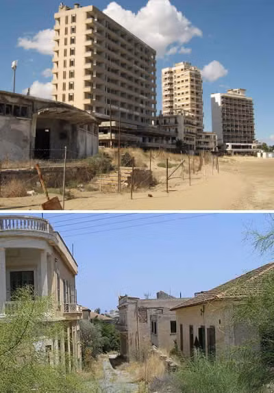 Famagusta từng là thành phố nhộn nhịp của Síp nhưng bị bỏ hoang sau khi xảy ra chiến tranh giữa Síp - Thổ Nhĩ Kỳ năm 1974. Hiện Famagusta là một trong những "thành phố ma" nổi tiếng thế giới.