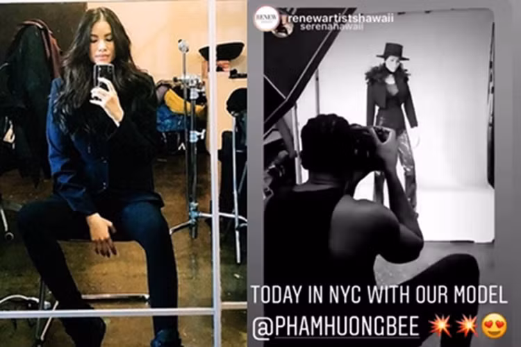 Từ khi sang Mỹ, Phạm Hương vướng tin đồn mang bầu và sinh con. Tuy nhiên, cô chọn cách giữ im lặng. Còn phía quản lý của người đẹp luôn phủ nhận tin đồn.