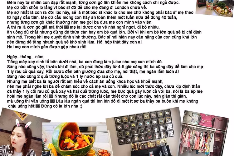 Khi Thanh Thảo mang bầu, Tom Han đưa vợ đi khám thai định kỳ, đều đặn vào bếp chuẩn bị thức ăn cho Thanh Thảo vào mỗi buổi sáng.