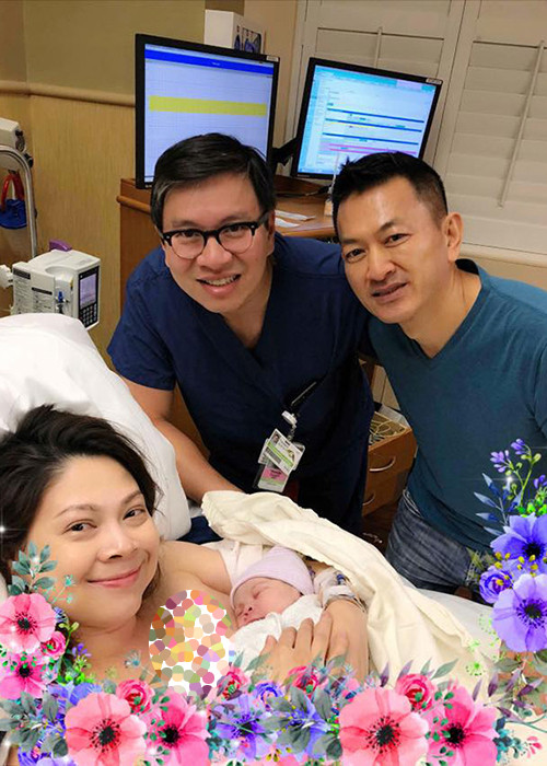 Ông xã Việt kiều của Thanh Thảo cũng luôn túc trực ở bệnh viện để chăm sóc Thanh Thảo vượt cạn.