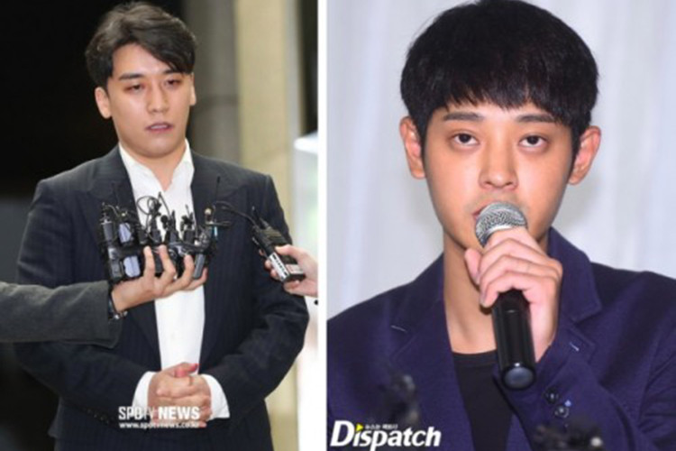 Giữa bão scandal, Seungri và Jung Joon Young vừa bị công ty chấm dứt hợp đồng sau khi tuyên bố giải nghệ. Ảnh: Dispatch