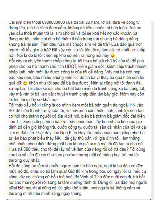 Thanh Thao buc xuc to bi Thuy Vinh muon ten khat no-Hinh-3