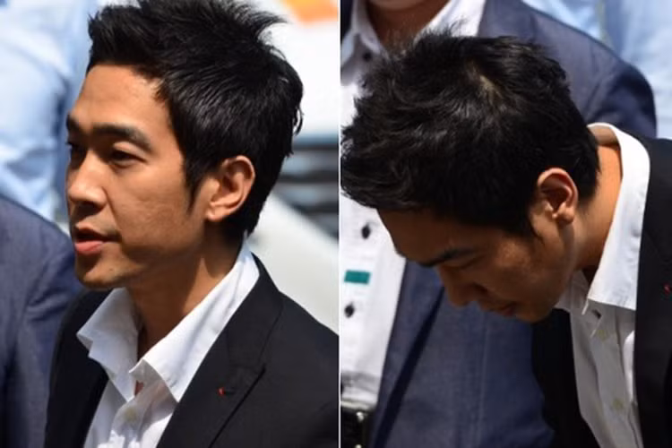 Go Young Wook là ca sĩ, diễn viên, MC. Nổi lên từ bộ phim “Gia đình là số 1 phần 3”, anh lao đao khi bị kiện ra tòa vào năm 2013 với tội danh cưỡng hiếp 5 cô gái trẻ. Theo báo chí Hàn Quốc, Go Young Wook dụ dỗ nạn nhân bằng lời hứa hẹn giúp họ nổi tiếng. Ảnh: Soompi