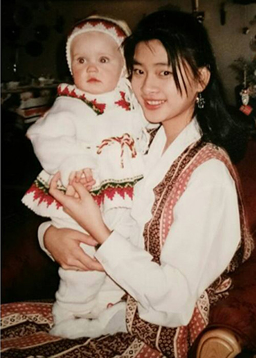 Càng lớn, Ngô Thanh Vân càng xinh đẹp. Trong ảnh là nàng đả nữ màn ảnh Việt tại Na Uy vào năm 16 tuổi. Ảnh: FBNV