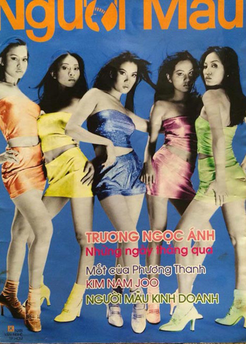 Hình ảnh Ngô Thanh Vân trên tạp chí bên Chung Vũ Thanh Uyên, Trương Ngọc Ánh, Ngọc Thúy và Ngọc Khánh. Ảnh: FBNV