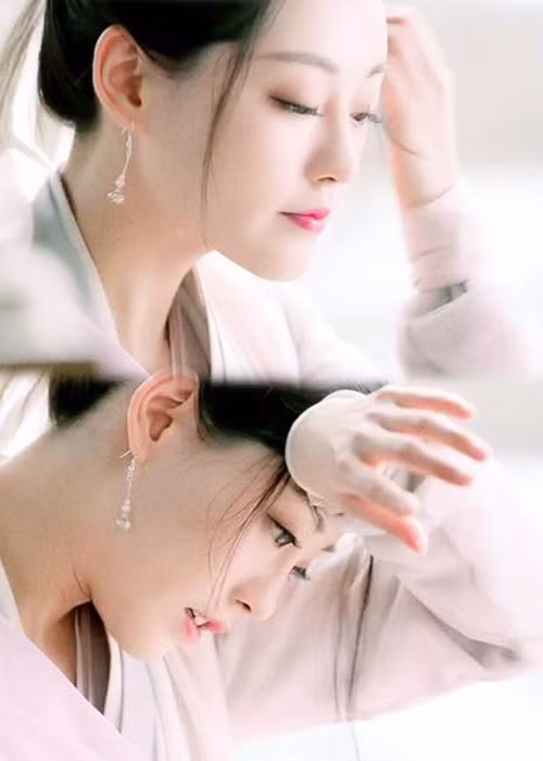 Giống như Trần Hân Dư, Chúc Tự Đan cũng hút hồn khán giả bởi nhan sắc kiều diễm.