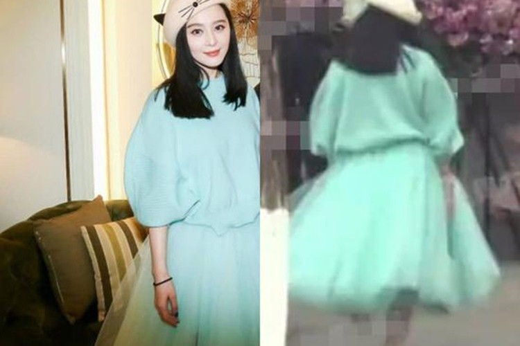 Diện váy che vòng 2 và sở hữu gương mặt khá phúng phính, nữ diễn viên vướng nghi vấn bầu bí. Ảnh: 163