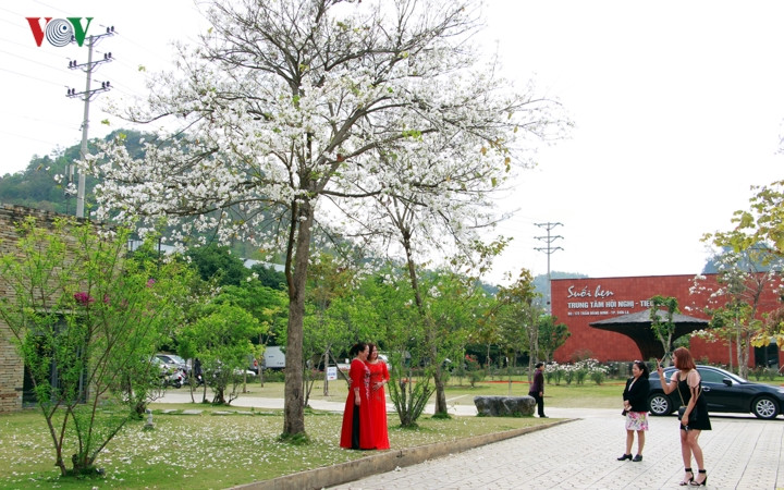 Tạo dáng cùng Ban trắng tại Nhà hàng Suối Hẹn.