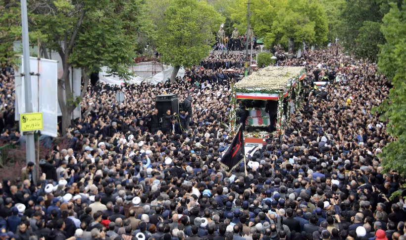 Hinh anh ngay dau quoc tang Tong thong Iran-Hinh-2