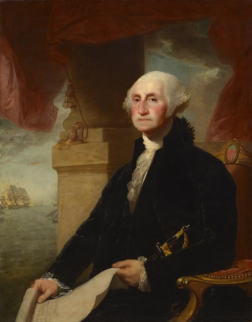 Công việc đầu tiên của Tổng thống George Washington là một nhà khảo sát đất. Ảnh: Wikipedia.