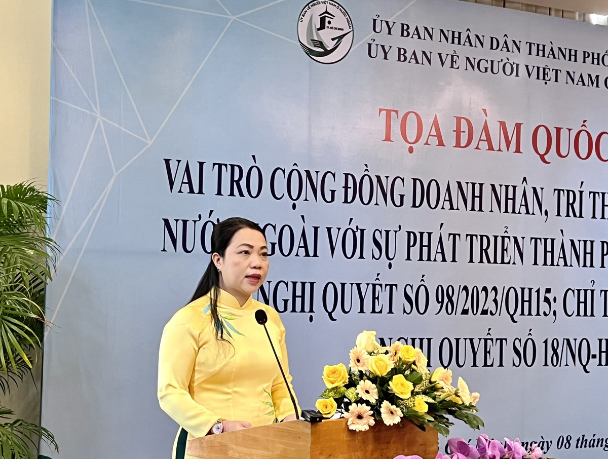 Kiều bào doanh nhân, trí thức hiến kế cho sự phát triển TP HCM Kieu bao doanh nhan, tri thuc hien ke cho su phat trien TP HCM