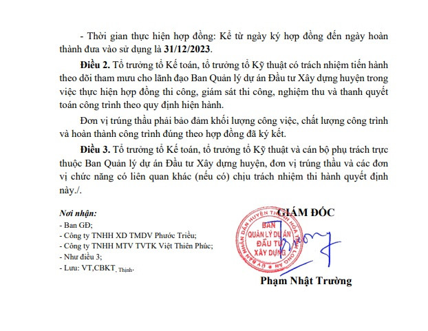 Long An: Cty Phước Triều một ngày trúng 2 gói thầu tại Thạnh Hóa - Hình 2 Long An: Cty Phuoc Trieu mot ngay trung 2 goi thau tai Thanh Hoa-Hinh-2