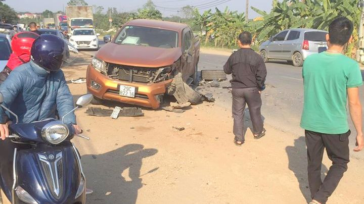 Hiện trưởng xảy ra vụ tai nạn.