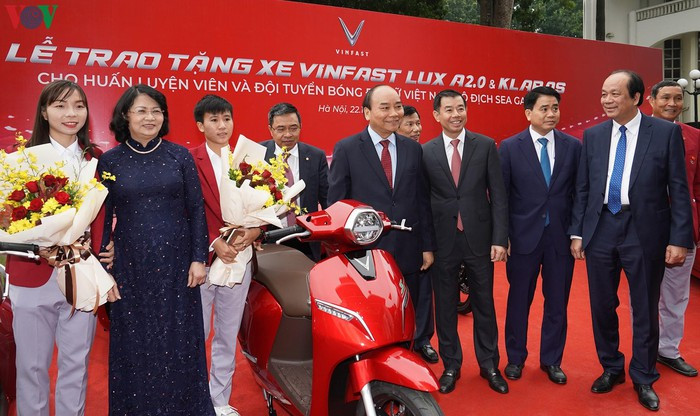 Thu tuong gap mat cac VDV dat thanh tich cao tai SEA Games 30